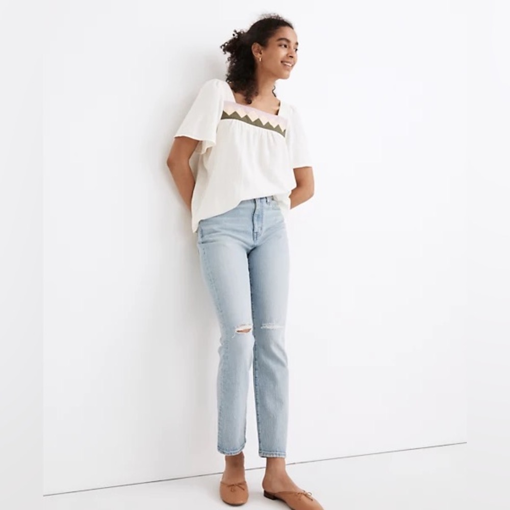 Madewell High Rise Slim Crop Boyjean